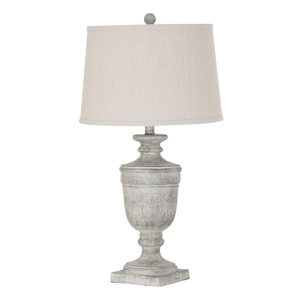Textured Table Lamp with Linen Shade