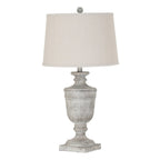 Textured Table Lamp with Linen Shade
