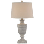 Textured Table Lamp with Linen Shade