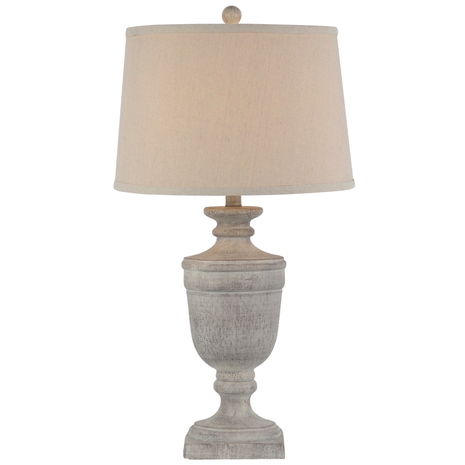 Textured Table Lamp with Linen Shade