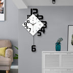 Modern Wall Clock with Pendulum Oversized Numbers