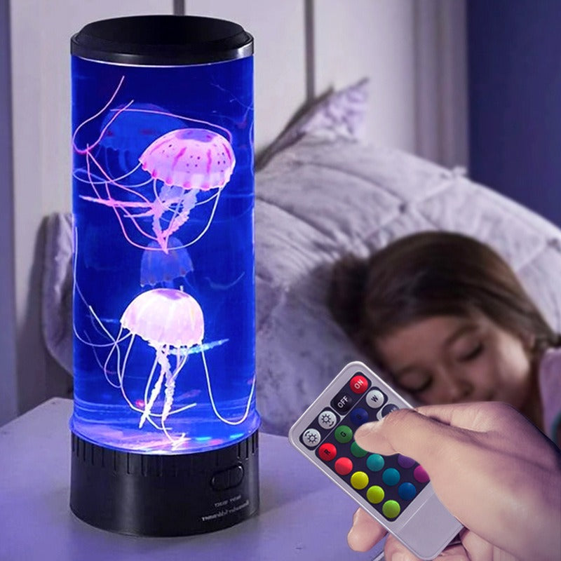Jellyfish LED Night Light Lamp with Color Changing Feature