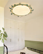 lush Mount Ceiling Light with Leaf Design