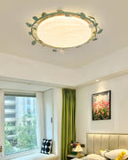 lush Mount Ceiling Light with Leaf Design