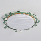 lush Mount Ceiling Light with Leaf Design