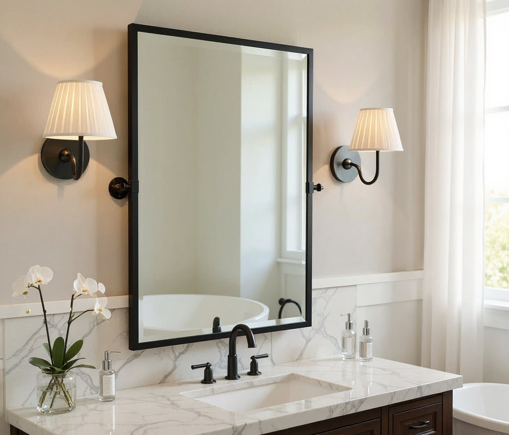 French Style Wall Sconce with Linen Shade