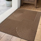 Non Slip Geometric Microfiber Door Mat
