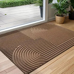 Non Slip Geometric Microfiber Door Mat