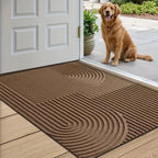 Non Slip Geometric Microfiber Door Mat