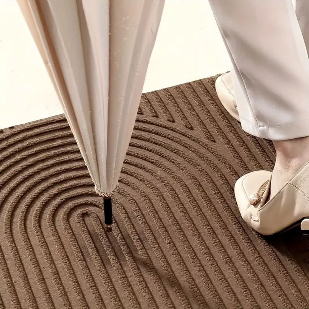 Non Slip Geometric Microfiber Door Mat