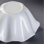 Ceramic Serving Bowl with Wavy Edge