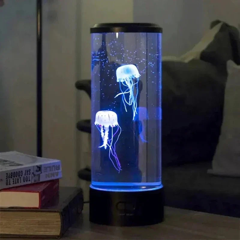 Jellyfish LED Night Light Lamp with Color Changing Feature