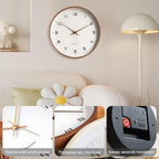 Nordic Wooden Wall Clock with Silent Quartz