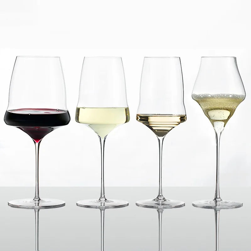 Elegant Crystal Wine Glass Set