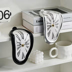 Melting Wall Clock with Roman Numeral Analog System
