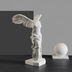 Greek Victory Statue Resin Sculpture with Classical Winged Figurine