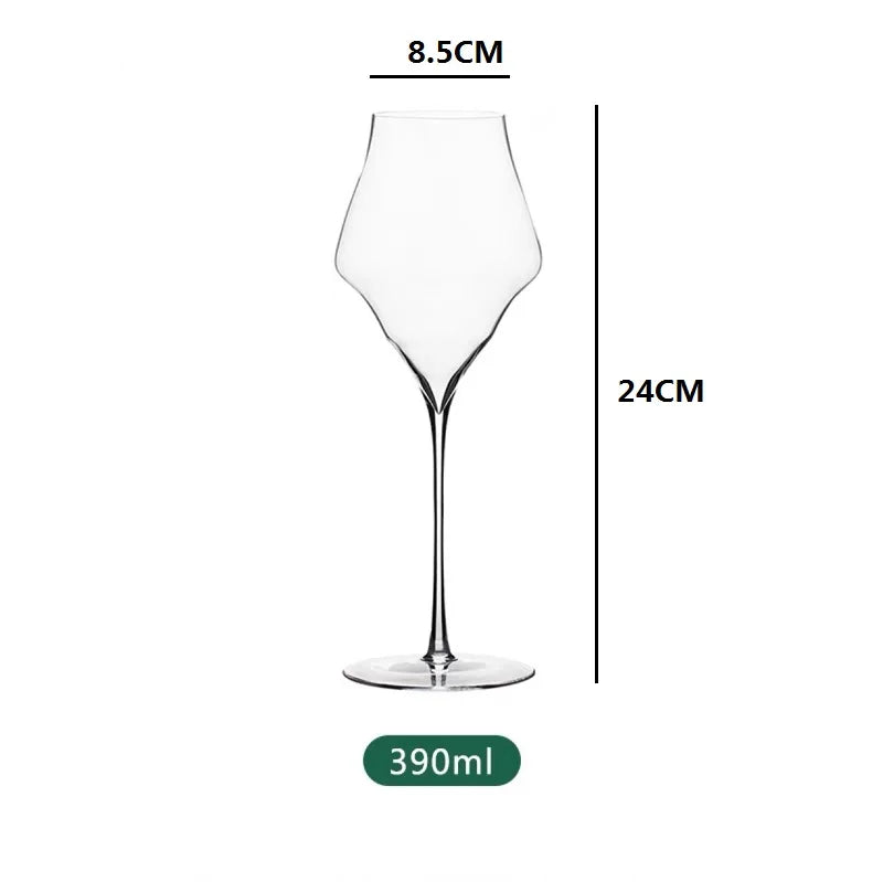 Elegant Crystal Wine Glass Set