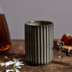 Ceramic Tall Ripple Mugs Set of 2 and 4