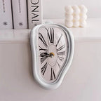 Melting Wall Clock with Roman Numeral Analog System
