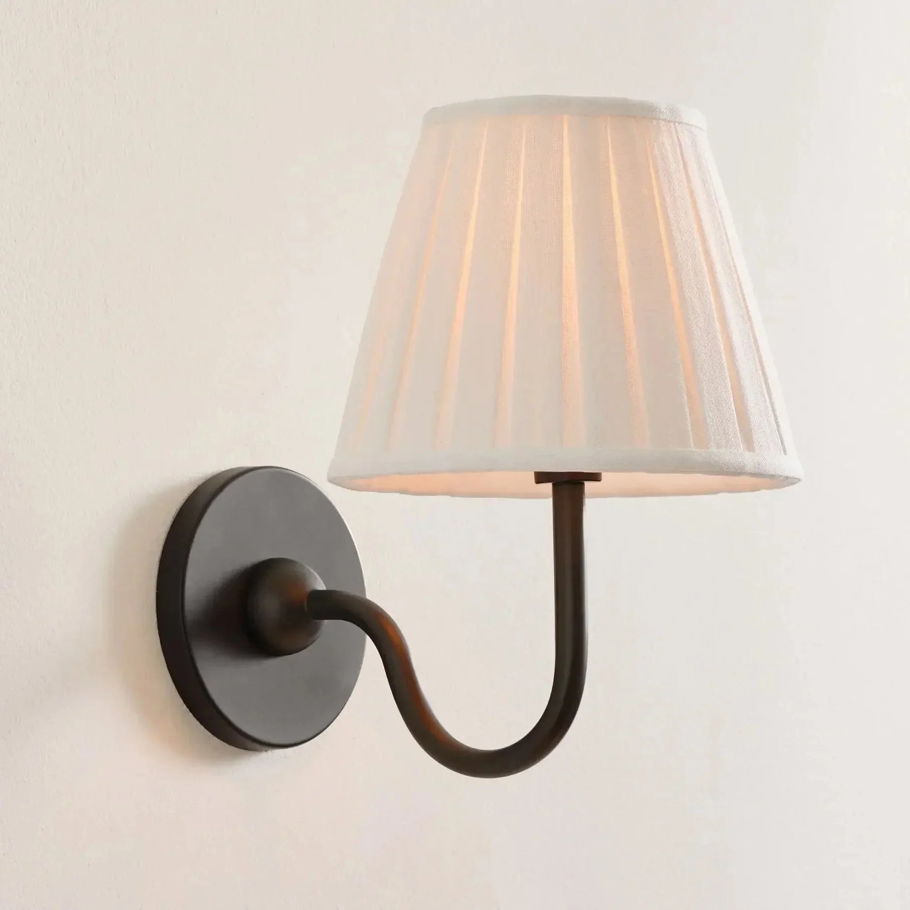 French Style Wall Sconce with Linen Shade