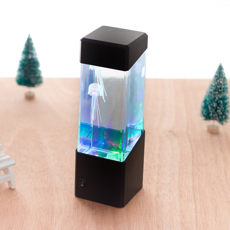 Jellyfish LED Night Light Lamp with Color Changing Feature