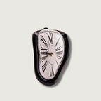 Melting Wall Clock with Roman Numeral Analog System