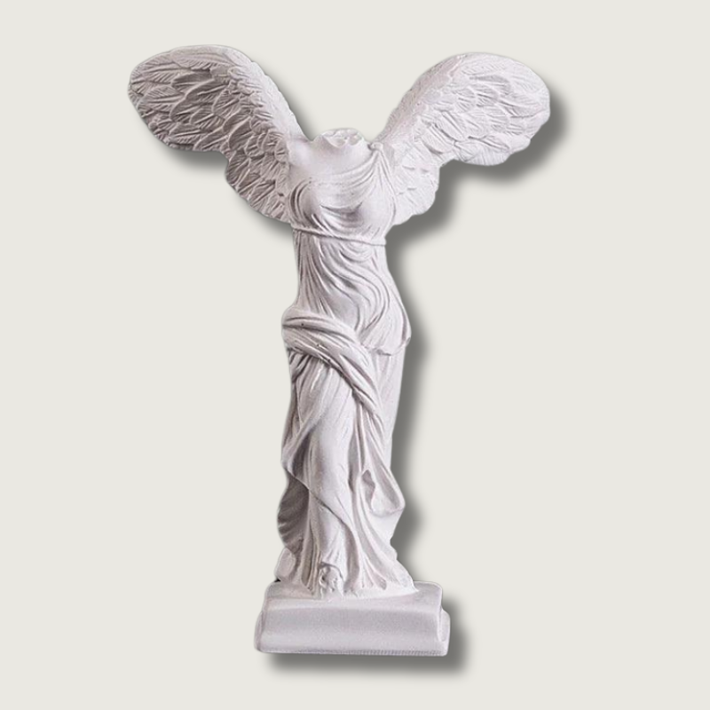 Greek Victory Statue Resin Sculpture with Classical Winged Figurine
