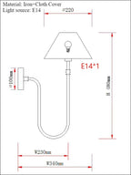 Adjustable Long Arm Wall Light